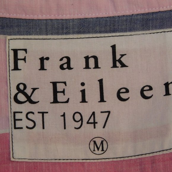 Frank & Eileen - Eileen Relaxed Button Up Shirt Woven In Italy Size Medium - Picture 10 of 14